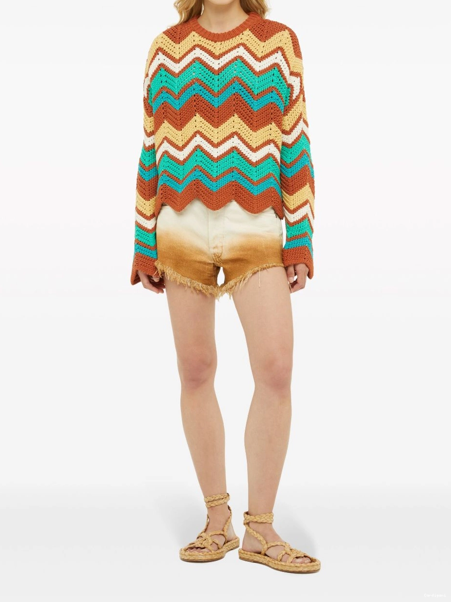 Cheap jumper Kaleidoscopic Alanui Women knit chevron 0710